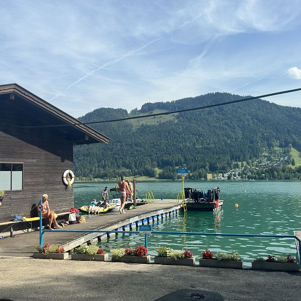 Bootsfahren am Walchsee