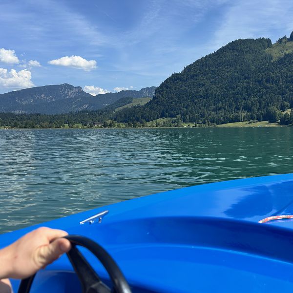 Bootsfahren am Walchsee